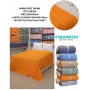 ETEHOMETEX ÇİFT KİŞİLİK %100 PAMUK HAVUZLU PİKE TAKIMI TURUNCU 8696474232074